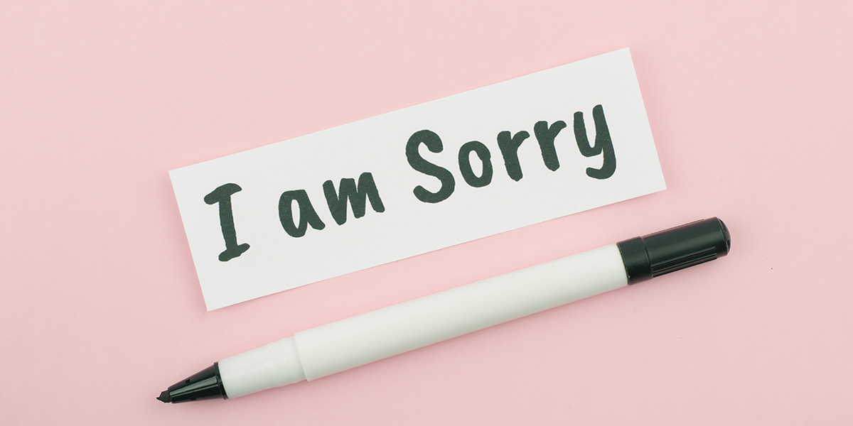 I am sorry note.