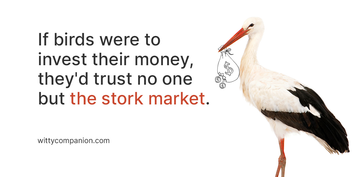 funny bird jokes about storks.