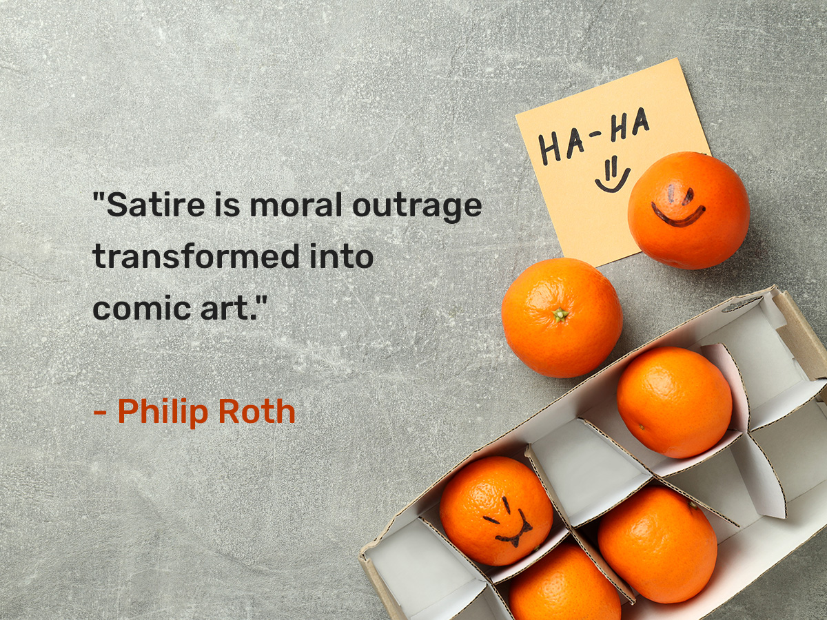 A quote about satire
